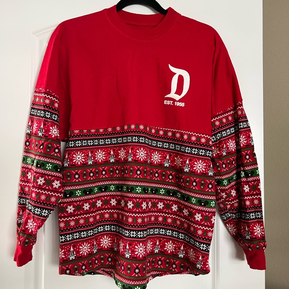 Disneyland Christmas Sweatshirt Long Sleeve Shirt - Size XS